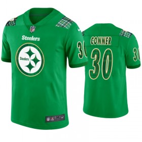 Miesten Pittsburgh Steelers NFL Pelipaita James Conner 30 Kelly vihreä St. Patricks Day